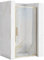 Rea PORTE DE DOUCHE À ENTROUVRIR RAPID SWING GOLD 90 Verre trempé de sécurité transparent 6 mm (Doré)