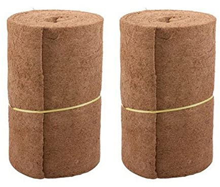 Lckiioy 2X Liner Bulk Roll 0.5Mx1M Blumen Topf Mat Kokos für Wand Behänge Körbe Garten Bedarf