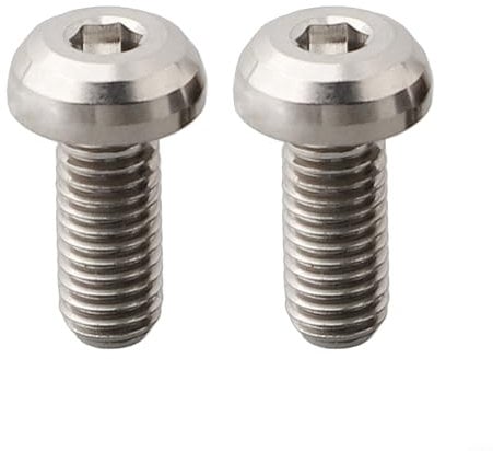 Premium and Lightweight Titanium Bike Bottle Holder Bolts, M5x12mm Screws for Water Bottle Cage (titanium)