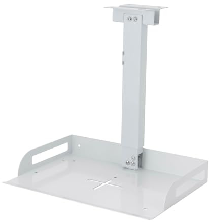 HPDTZ Projektor-Deckenhalterung, Universal Deckenprojektorhalterung, Höhenverstellbar, 34-56 cm, universelle Deckenmontage (Weiß)