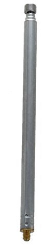 melairo 13.6 345mm FM Radio TV Telescopic Whip Antenna Aerial Silver Tone