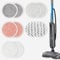 PIGUOAT 10 Pack 3897A Pads Fit for Bissell SpinWave SmartSteam Scrubbing Steam Mop Cleaner 3897A(10 Mop Pads)