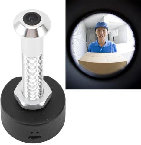 Caméra Judas pour Porte D'appartement, Caméra Judas WiFi, Visionneuse de Porte 1080P avec Objectif Grand Angle 170 °, Détection Mobile, Application pour la sécurité de la Maison