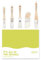 5-Piece Detail Paint Brush Set with Assorted Paint Brushes for Murals, Furniture and Home Projects, White