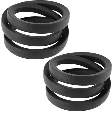 The Lord of the Tools 2pcs Lawn Mower Belts Compatible with Toro Timemaster 30 Inch 21811 21200 21810 21199 Lawn Mower Double Blade Drive Belt OE 121-5765