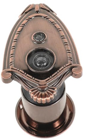 ETHZZLE Anti-Theft Doorbell Door Bell Peephole Viewer for Apartments Viewer for Door Peephole Viewer for Inside The Door Apartment Door Accessory Small Door Peephole Dark Brown Plastic