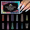 EBANKU 288 PCS Poly Gel Nail Forms, Reusable Dual Forms for Polygel Multicolor Nail Mold Acrylic Nail Extension Tool for Home Salon Nail Manicure, 12 Styles