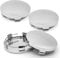 Nabendeckel, ABS Radnabenabdeckung,Felgendeckel,Felgenkappen,Auto Radnabendeckel,Radkappen,Universal Autos Nabenkappen Zubehör für BMW Vw Mercedes Audi(4 Stück Nabendeckel 60mm, Silber)