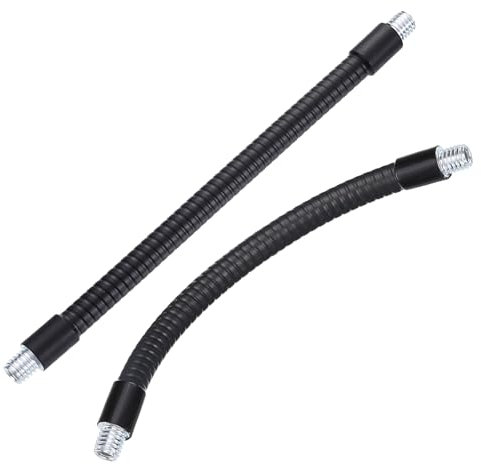 Awclub 200mm Flexible Gooseneck Tubing, 3/8-16 Male to Male Thread Universal Arm Gooseneck Extension Holder for Microphone, Tripod Phone, Camera, LED Video Lights 2 Pack