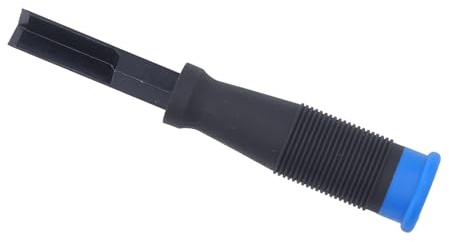 Right Angle Chisel, Chrome Steel TPR Handle Square Corner Chisel for Woodworking Slotting Cutting