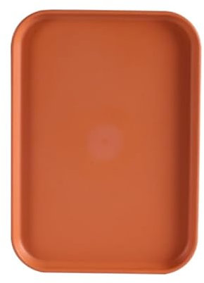 24CM X 17.3CM Orange Plastic Serving Tray Rectangular Decorative Storage Organizer Tray For Hotel,Home,Restaurant Organizer