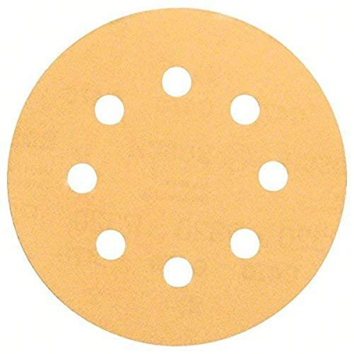 Bosch Professional 5 Stück Schleifblatt C470 Best for Wood+Paint (Holz und Farbe, Ø 115 mm, Korn 120), 2608605061