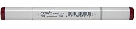 COPIC Sketch Marker Typ R - 89, Dark Red, professioneller Pinselmarker, mit einer Super-Brush-Spitze und einer Medium-Broad-Spitze