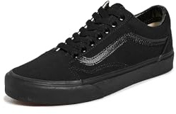 Vans Unisex Old Skool Unisex Sneakers, Black/Black, 5 US Women/3.5 US Men