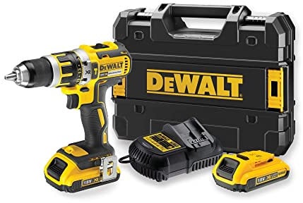 DeWalt DCD795D2-QW - Taladro combi sin escobillas XR 18V, 13 mm, 60 Nm con batería Li-Ion 2, 0 Ah y maletín TSTAK