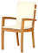 Gartenstuhl Auflage mit Rücken altweiß Creme beige dralon waschbar Made in Germany