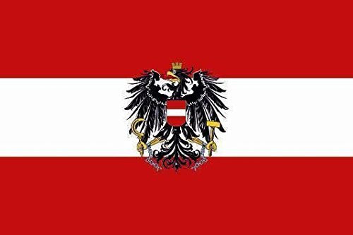 U24 Fahne Flagge Österreich mit Adler 60 x 90 cm