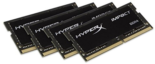 Hyperx Impact HX421S14IBK4/32 2133 MHz DDR4 CL14 SODIMM 1.2 V 260-pin notebook RAM KIT Nero 32 GB Kit (8x4 GB)