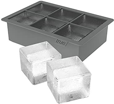 TRUE 3541 Colossal Tray, Extra Large Ice Cubes, Grey, Silicone, Gray