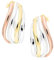 My Gold Damen Creolen Ohrringe Gold 333 Gelbgold Roségold Weissgold (8 Karat) Tricolor 22mm x 11mm Damenohrringe Mercier C-07904-G381