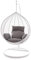Kideo Swing Chair Hängesessel Hängestuhl Polyrattan Schwebesitz Loungesessel (grau)