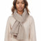 Schal Beige Stola Festlich für Abendkleid Winter Schals Tücher Damen Pashmina