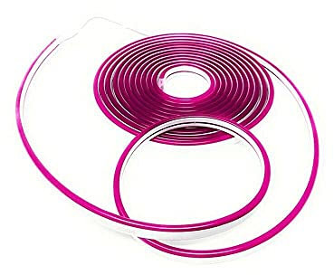 Gloriashoponline STRISCIA LED ROSA FUXIA PER SCRITTE INSEGNE LUMINOSE STRIP FLESSIBILE 5 MT
