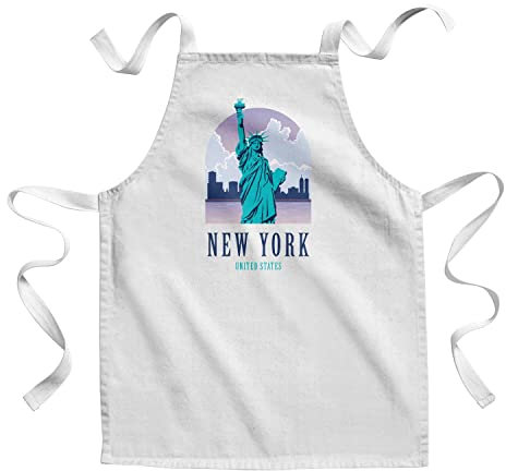 Fabulous Kinderküchenschürze - Malen New York Vereinigte Staaten Illustration Etats Unis Freiheitsstatue - Premium Qualität
