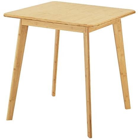 [en.casa] Esstisch Närpes Tisch quadratisch 70 x 70 cm Küchentisch Esszimmertisch für 2 Personen Bambus