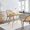 [en.casa] Esstisch Närpes Tisch quadratisch 70 x 70 cm Küchentisch Esszimmertisch für 2 Personen Bambus