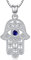 Fatima Hand Kette Silber 925 Hamsa Hand Kette für Damen Hand der Fatima Anhänger Halsketten Fatimas Hand Schmuck Geschenke für Mädchen Mama Freundin