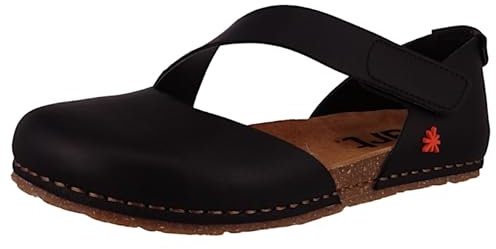 ART Damen 0384 Crete Flache Sandale, Nappa, Schwarz, 39 EU