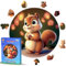 Wooden Jigsaw Puzzle for Kids - Goldbird Creations - Kids Collection (Baby Squirrel)