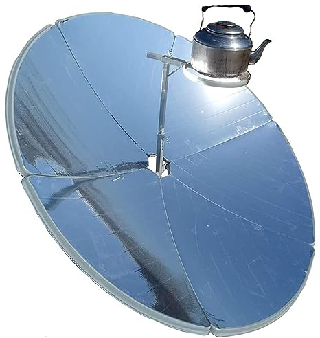 CGLYYDS Tragbarer Solarkocher, Solarofen tragbarer Herd Camp Herd Solar Cooker, Grillkochfutter konzentriert Wärmewerkzeug, 1800W