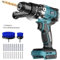 Taladro eléctrico inalámbrico para batería Makita de 18 V: 3 modos de accionamiento eléctrico/kit de taladro, juego de taladro de impacto inalámbrico de portabrocas sin llave de 1/2 pulgada, 20