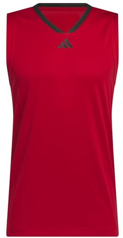 adidas Herren Basketball Legends Tank, Team Power red 2/Black, XL