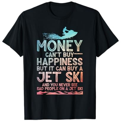 Funny Jet Ski Art for Men Women Kids Water Sport Jet Skiing T-Shirt