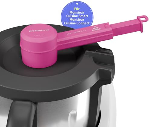 OTOmitra Desviador de vapor para Monsieur Cuisine Connect y Smart, sin BPA, desviador de vapor para MCC y MCS, accesorio de redirección de protección para armarios colgantes de cocina, color rosa