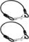 Anti Chew Dog Lead, 2Pcs Metal Dog Lead Chain Dogs Leads Extension Chew Proof Dogs Leads Heavy Duty Training Chain Non-Tangle Short Dog Chain for Pet Leash Collar