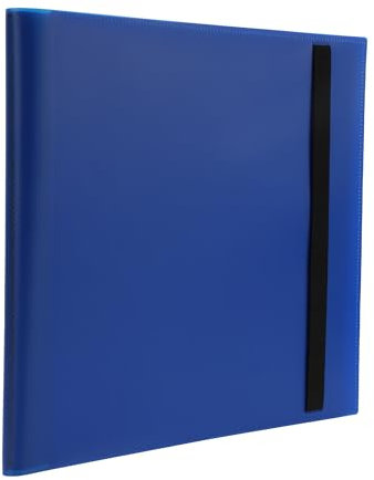 CAPASTEC Karten Sammelalbum Sammelkarten Album 12 Taschenkartenbinder mit 480 Hüllen, Albumhalter, Blau.