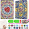 Basteln Mädchen 6-12 Jahre, Mandala Diamond Painting Notizbuch für Kinder, Bastelset Kinder ab 6 7 8 10 Jahre, 5D-Diamant-Malen nach Zahlen Bastelset für Mädchen Geburtstagsgeschenk ab 6-12 Jahre