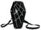 Husalsea Sargtasche Schwarze Spinne Damen Gothic Tasche Verstellbare PU Crossbody Tasche Halloween Festival Tasche Stilvolle Damen Hobos & Schultertaschen Vielseitig, Schwarz , 12 x 22 x9cm