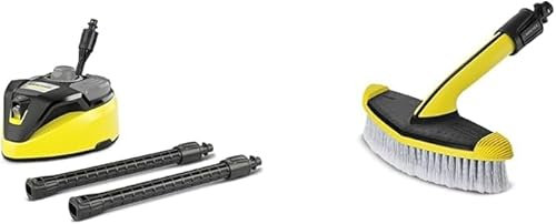 Masterpart Limpiador de superficies T7 Plus T-Racer 2.644-074.0 y cepillo de lavado suave accesorio de lavado a presión 2.643-233.0 para adaptarse a lavadoras a presión Karcher