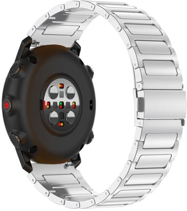Edelstahl Armbänder für Polar Grit X/Grit X Pro Armband, mit Verstellbares Metall Faltschließe Band für Herren Damen Klassisch Metall Ersatzarmband mit Polar Grit X/Grit X Pro Uhrenarmband (C,22mm)