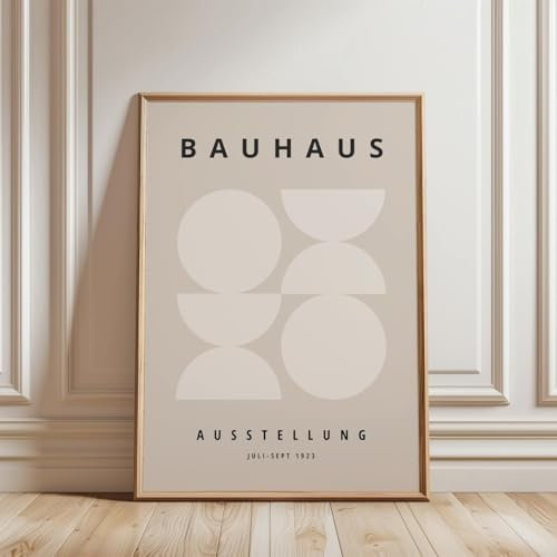 ARTINSPIRIO Bauhaus Kunstdruck Poster, Beige, ohne Rahmen (50x70 cm)