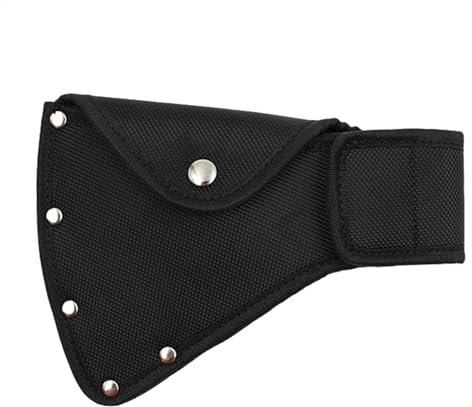 Axe Head Cover - Portable Axe Protection, Hatchet Cover with Metal Buckle, Hillable Thick Adjustable Axe Sheath