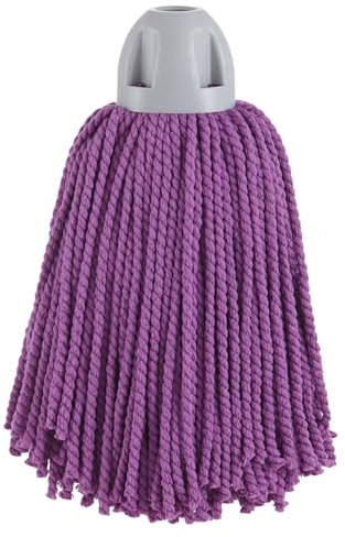MAYA Fregona MAX Pro Hilo. Limpieza Eficiente y Duradera para Superficies Lisas. 100 % Microfibra. Extra Absorbente y Escurrefacil. Rosca Universal. Pack de 1 Fregona (Morado)
