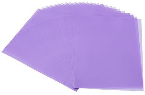 PATIKIL 30 Blätter Pergamentpapier 8.5x11 Zoll 100GSM Farbig Lila | Bedruckbares Transparentes Papier, Für Einladungen Laser InkJet Druck Kartenbasteln Handwerk Hochzeit Pausieren