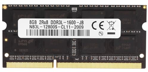 Sirxlevcy Memoria RAM per Laptop DDR3 da 8 GB 1600 MHz PC3-12800 1.35 V 204 Pin SODIMM Supporto Dual Channel per Memoria per Laptop