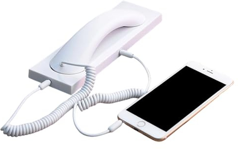 Jubilofex Vintage-Telefon | mit 3,5-mm-Klinkenstecker, Rauschunterdrückung, Festnetz, Telefonempfänger im alten Stil, für Zuhause, Büro, Senioren, Computer, Wand, Hausarbeit